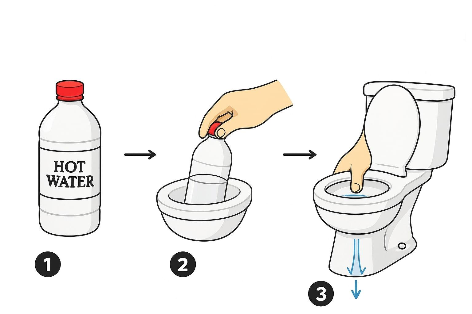 unclog toilet without plunger