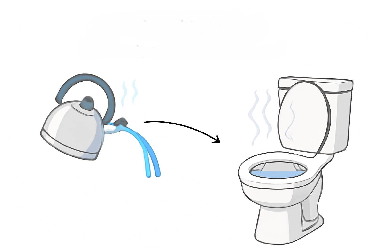 unclog toilet without plunger